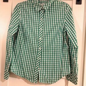 1901 Green and White Gingham Shirt